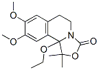 3H-Oxazolo[4,3-a]isoquinolin-3-one,10b-ethoxy-1,5,6,10b-tetrahydro-8,9-dimethoxy-1,1-dimethyl- Structure