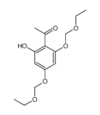 1-[2-Hydroxy-4,6-bis(ethoxymethoxy)phenyl]ethanone Structure