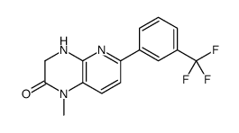 1-Methyl-6-(3-(trifluoromethyl)phenyl)-3,4-dihydropyrido[2,3-b]pyrazin-2(1H)-one结构式