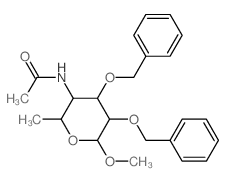 N-[6-methoxy-2-methyl-4,5-bis(phenylmethoxy)oxan-3-yl]acetamide Structure