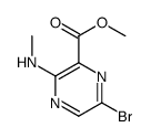 6-溴-3-(甲氨基)吡嗪-2-羧酸甲酯结构式