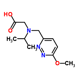 N-Isopropyl-N-[(6-methoxy-3-pyridazinyl)methyl]glycine结构式