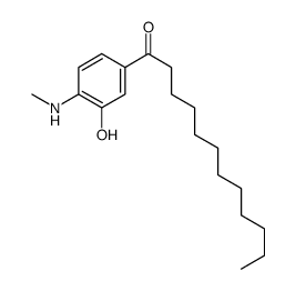 1-[3-hydroxy-4-(methylamino)phenyl]dodecan-1-one结构式