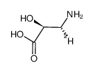 S-(R*,S*)]-3-Amino-2-hydroxy-propanoic-3-d Acid Structure