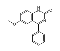 4-Phenyl-6-methoxy-2(1H)-quinazolinone结构式