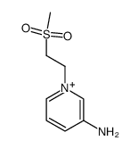 3-amino-1-(2-(methylsulfonyl)ethyl)pyridin-1-ium Structure