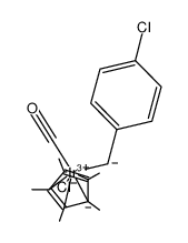 Cp*Ir(CO)(Cl)(CH2C6H4Cl)结构式