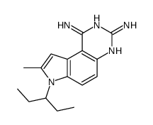 8-methyl-7-pentan-3-ylpyrrolo[3,2-f]quinazoline-1,3-diamine Structure