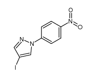 1-(p-nitrophenyl)-4-iodopyrazole结构式