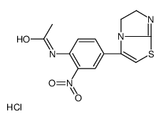 N-[4-(5,6-dihydroimidazo[2,1-b][1,3]thiazol-3-yl)-2-nitrophenyl]acetamide,hydrochloride Structure