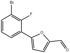 5-(3-Bromo-2-fluorophenyl)furan-2-carbaldehyde picture