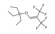 triethyl-(3,3,3-trifluoro-2-trifluoromethyl-propenyloxy)-silane Structure