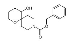 5-羟基-1-噁-9-氮杂螺[5.5]十一烷-9-羧酸苯甲酯结构式