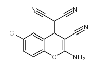 2-(2-AMINO-6-CHLORO-3-CYANO-4H-CHROMEN-4-YL)MALONONITRILE Structure