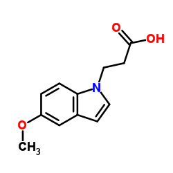 3-(5-Methoxy-1H-indol-1-yl)propanoic acid结构式