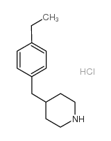 4-(4-Ethyl-benzyl)-piperidine hydrochloride结构式