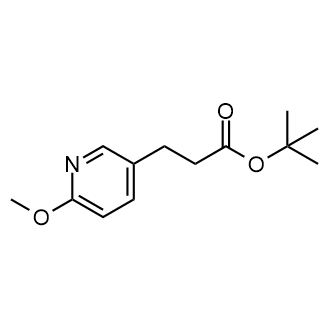 Tert-butyl 3-(6-methoxypyridin-3-yl)propanoate structure