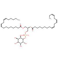 [(2R)-3-[(9Z,12Z)-octadeca-9,12-dienoyl]oxy-2-[(9Z,12Z,15Z)-octadeca-9,12,15-trienoyl]oxypropyl] [(2R,3R,5S,6R)-2,3,4,5,6-pentahydroxycyclohexyl] phosphate结构式