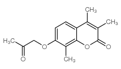 3,4,8-trimethyl-7-(2-oxopropoxy)chromen-2-one图片