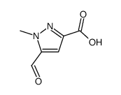 1H-Pyrazole-3-carboxylic acid, 5-formyl-1-methyl- (9CI) structure