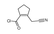 1-Cyclopentene-1-carbonyl chloride, 2-(cyanomethyl)- (8CI) picture