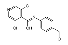 3,5-dichloro-N-(4-formylphenyl)pyridine-4-carboxamide Structure