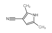 2,5-dimethyl-1H-pyrrole-3-carbonitrile structure