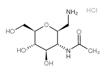 2-ACETAMIDO-2-DEOXY-BETA-D-GLUCOPYRANOSYL METHYLAMINE CHLORIDE structure