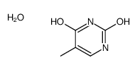 5-methyl-1H-pyrimidine-2,4-dione,hydrate Structure