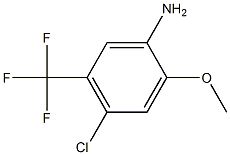 4-CHLORO-2-METHOXY-5-(TRIFLUOROMETHYL)-BENZENAMINE structure