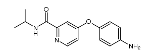 4-(2-(N-isopropylcarbamoyl)-pyridin-4-yloxy)aniline Structure