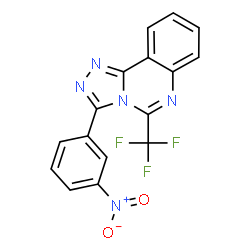 3-(3-Nitrophenyl)-5-(trifluoromethyl)[1,2,4]triazolo[4,3-c]quinazoline Structure