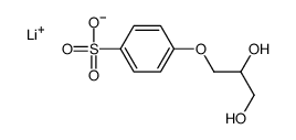 lithium 4-(2,3-dihydroxypropoxy)benzenesulphonate Structure