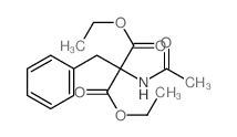 diethyl 2-acetamido-2-benzyl-propanedioate Structure