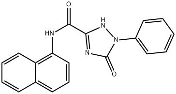 N-(1-Naphtyl)-4,5-dihydro-5-oxo-1-phenyl-1H-1,2,4-triazole-3-carboxamide picture