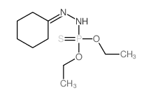 Phosphorohydrazidothioicacid, 2-cyclohexylidene-, O,O-diethyl ester (8CI)结构式