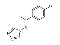 [1-(4-chloro-phenyl)-ethylidene]-[1,2,4]triazol-4-yl-amine Structure