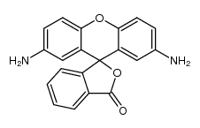 2',7'-diamino-spiro[phthalan-1,9'-xanthen]-3-one Structure