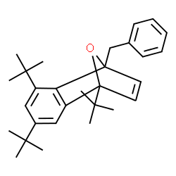 1,4-Epoxynaphthalene, 1,5,7-tris(1,1-dimethylethyl)-1,4-dihydro-4-(phe nylmethyl)- Structure