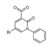 5-bromo-3-nitro-1-phenylpyridin-2-one结构式