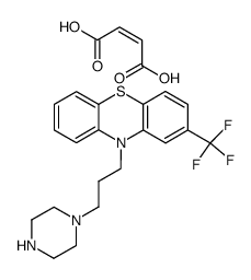 10-(3-piperazin-1-yl-propyl)-2-trifluoromethyl-10H-phenothiazine, maleate (1:2) Structure