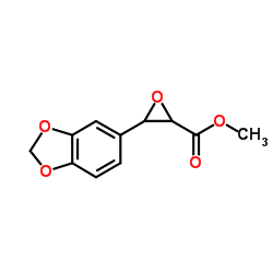 3-苯并[1,3]二氧代l-5-基-环氧乙烷羧酸甲酯结构式