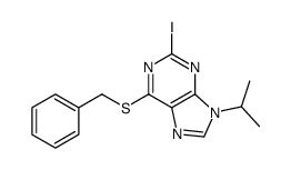 6-benzylsulfanyl-2-iodo-9-propan-2-ylpurine Structure