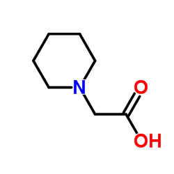 2-(哌啶-1-基)乙酸结构式