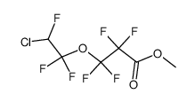 methyl 3-(2-chloro-1,1,2-trifluoroethoxy)-2,2,3,3-tetrafluoropropanoate结构式