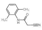 2-氰基-N-(2,6-二甲基苯基)-乙酰胺结构式