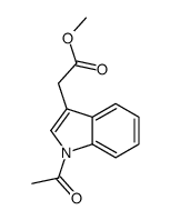 1-Acetyl-1H-indole-3-acetic acid methyl ester结构式