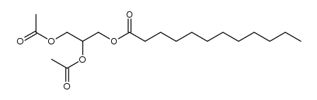 Lauric acid 2,3-diacetoxypropyl ester structure