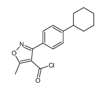 3-(4-cyclohexylphenyl)-5-methyl-1,2-oxazole-4-carbonyl chloride Structure