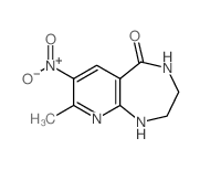 10-methyl-9-nitro-2,5,11-triazabicyclo[5.4.0]undeca-7,9,11-trien-6-one structure